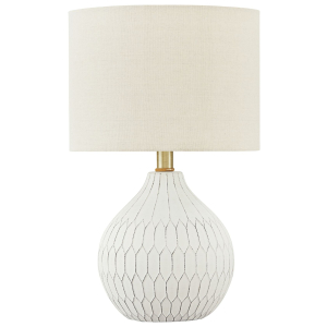 Wardmont - Ceramic Table Lamp  - White