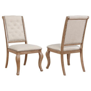 Brockway - Upholstered Dining Chair (Set of 2) - Barley Brown