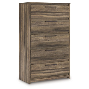 Elbrim - Five Drawer Chest - Brown