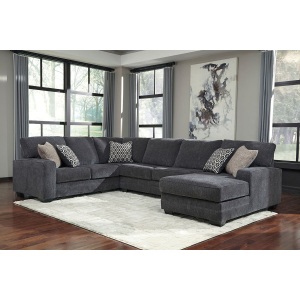 Tracling - Right Arm Facing Corner Chaise 3 Pc Sectional - Slate