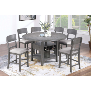 7pc Counter Height with Lazy Susan