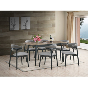 Lanae - Side Chair (Set of 2) - Coffee Polish Microfiber & Black