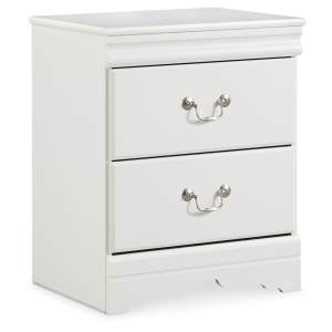 Anarasia - Two Drawer Night Stand - White