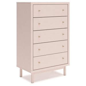 Wistenpine - Five Drawer Chest - Blush
