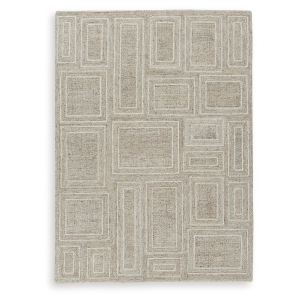 Brickburgh - 5' x 7' Rug - Gray / Ivory / Honey