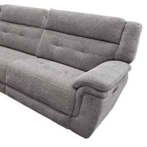 Richland - Power Right Arm Facing Recliner - Bristol Gray