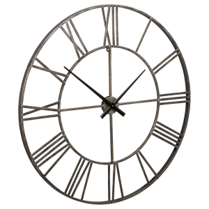 Paquita - Wall Clock - Antique Silver