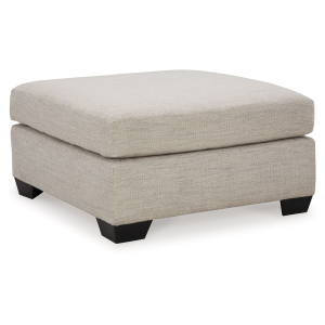 Mahoney - Oversized Accent Ottoman - Pebble