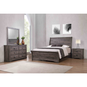 Coralee - Queen 4 Piece Bedroom Set - Dark Gray