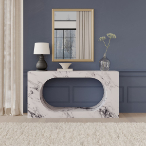 Fritzy - 59## Console Table - Engineered Stone