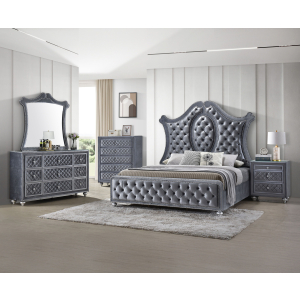 Cameo - Queen 5 Piece Bedroom Set - Gray