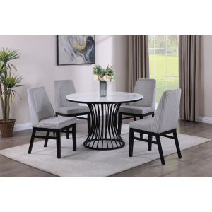 Hadley - 5 Piece Dining Room Set - Light Gray