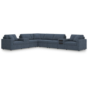 Modmax - 8-Piece Sectional With Audio And Storage Consoles - Ink
