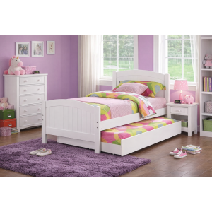 Dominion Twin Bed w/ Trundleroom 3 Piece Set w/ Bed, Nightstand & Chest