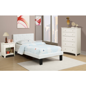 Capri Twin Bedroom 3 Piece Set w/ Bed, Nightstand & Chest