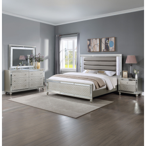 Cristian - King 4 Piece Bedroom Set - Champagne