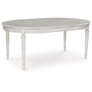 Montelaine - Oval Dining Room Extension Table - Antique White