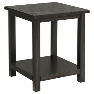 Payne - Wood End Table With Shelf - Java