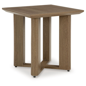 Serene Bay - Square End Table - Dark Brown