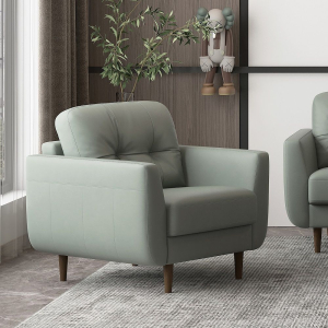 Radwan - Chair - Pesto Green Leather