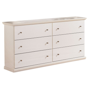 Bostwick Shoals - Six Drawer Dresser - White