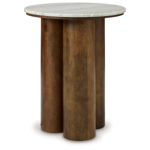 Henfield - Accent Table - Beige / Brown
