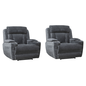 Dalton - Power Recliner (Set of 2) - Lucky Charcoal