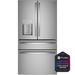 GE Profile™ 22.4 Cu. Ft. Smart Counter-Depth Fingerprint Resistant 4-Door French-Door Refrigerator with Door In Door