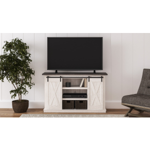 Dorrinson - Medium TV Stand - White