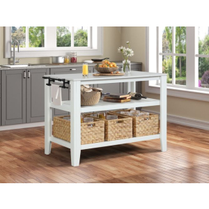 Sezye - Kitchen Island - White Finish