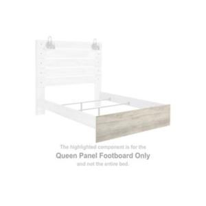 Cambeck - Whitewash - Queen Panel Footboard
