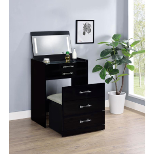 Danbury 3-Drawer Makeup Vanity Set