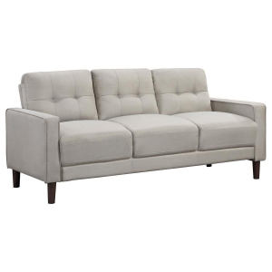 Bowen - Upholstered Track Arm Tufted Sofa - Beige
