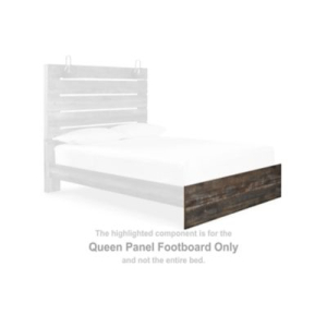 Drystan - Brown / Beige - Queen Panel Footboard