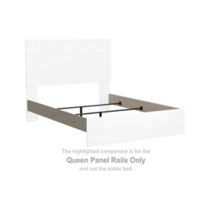 Stelsie - White - Queen Panel Rails