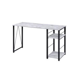 Vadna - Writing Desk - Antique White & Black Finish