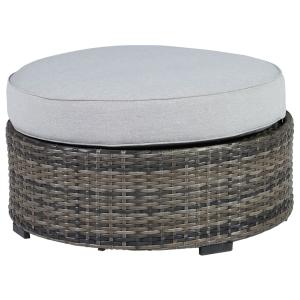 Harbor Court - Gray - Ottoman with Cushion