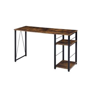 Vadna - Writing Desk - Weathered Oak & Black Finish