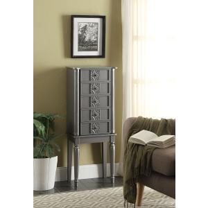 Tammy - Jewelry Armoire - Silver