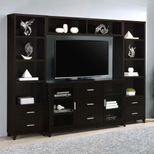 Lewes 4-piece 60-inch TV Entertainment Center Cappuccino