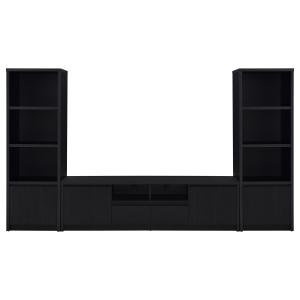 Winfield 3-piece Entertainment Center 78-inch TV Stand Black