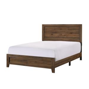 Millie - Queen Bed In One Box - Brown Cherry