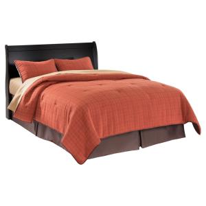 Huey Vineyard - Black - Queen Sleigh Headboard