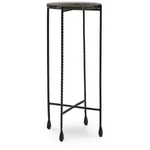 Newgoren - Clear / Black - Accent Table