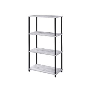 Nypho - Bookshelf - Antique White & Black Finish