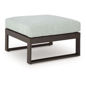 Beachloft - Black / Gray - Ottoman With Cushion