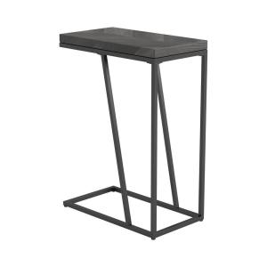 Sergio - Engineered Wood C-Shaped Sofa Side Table - Rustic Gray
