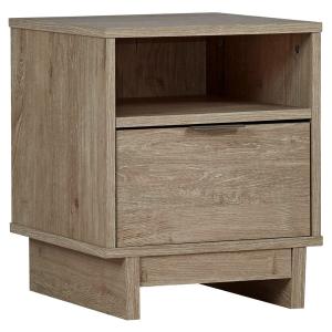 Oliah - Beige - One Drawer Night Stand - 20-'-' Width