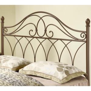 Iron Beds and Headboards Full/Queen Brown Metal Headboard