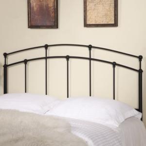 Iron Beds and Headboards Full/Queen Black Metal Headboard